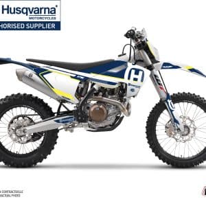 Kit Deco Moto Cross Nova Husqvarna 350 FE Bleu 2014