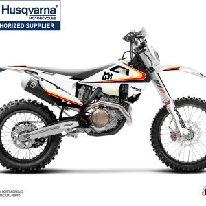 Kit Deco Moto Cross Legacy Husqvarna 350 FE Noir Jaune 2014