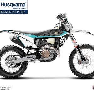Kit Deco Moto Cross Legend Husqvarna 350 FE Turquoise 2020-2023