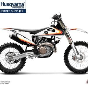 Kit Deco Moto Cross Legacy Husqvarna 450 FE Noir Jaune 2014