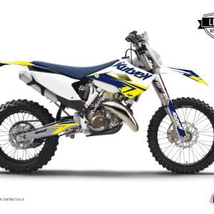 Kit Deco Moto Cross Stage Husqvarna 501 FE Blanc Jaune 2014