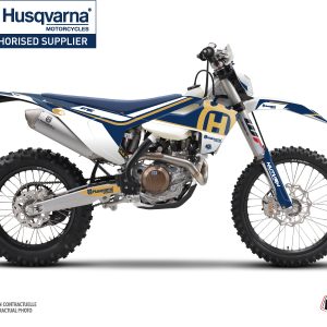 Kit Deco Moto Cross Heritage Husqvarna 501 FE Bleu 2015