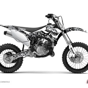 Kit Deco Moto Cross Predator Kawasaki 110 KLX Blanc 2002-2009