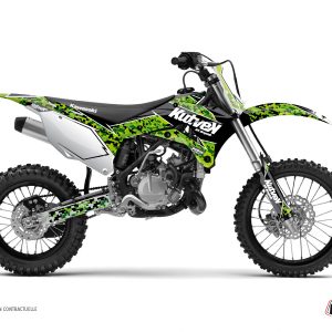 Kit Deco Moto Cross Predator Kawasaki 110 KLX Noir Vert 2010-2022