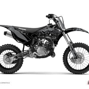 Kit Deco Moto Cross Zombies Dark Kawasaki 110 KLX Noir 2010-2022