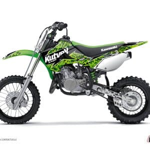 Kit Deco Moto Cross Predator Kawasaki 65 KX Noir Vert 2000-2023