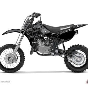 Kit Deco Moto Cross Zombies Dark Kawasaki 65 KX Noir 2000-2023
