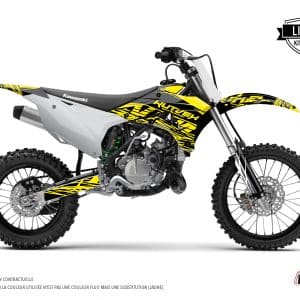 Kit Deco Moto Cross Eraser Fluo Kawasaki 85 KX Jaune 2014-2023