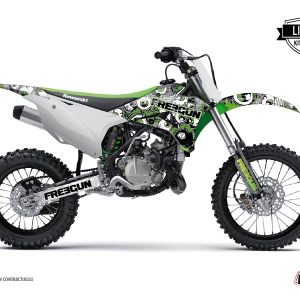 Kit Deco Moto Cross Freegun Eyed Kawasaki 85 KX Vert 2022-2023