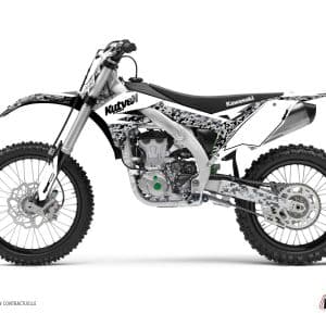 Kit Deco Moto Cross Predator Kawasaki 250 KX Blanc LIGHT 1994-1998