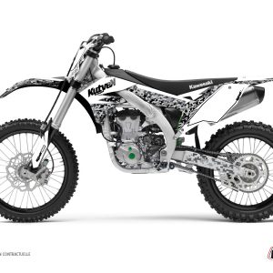 Kit Deco Moto Cross Predator Kawasaki 250 KX Blanc LIGHT 2003