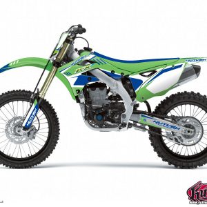 Kit Deco Moto Cross Chrono Kawasaki 250 KX Bleu 2003