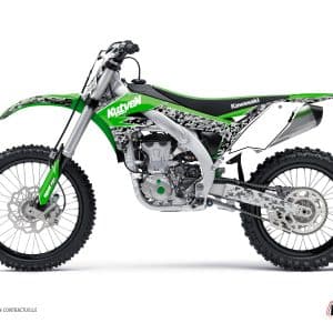 Kit Deco Moto Cross Predator Kawasaki 250 KX Vert LIGHT 2004-2008