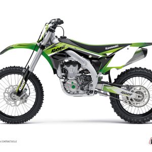 Kit Deco Moto Cross Eraser Kawasaki 250 KX Vert LIGHT 2004-2008