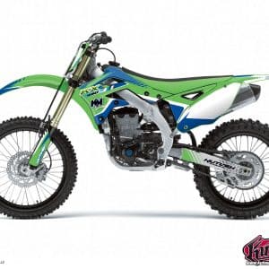 Kit Deco Moto Cross Pulsar Kawasaki 250 KXF Bleu 2013-2016