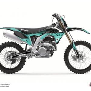 Kit Deco Moto Cross Claw Kawasaki 250 KXF Turquoise 2013-2016