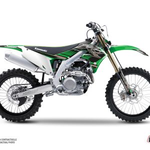 Kit Deco Moto Cross Impact Kawasaki 450 KXF Vert 2006-2008