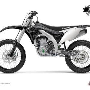Kit Deco Moto Cross Zombies Dark Kawasaki 450 KXF Noir 2009-2011