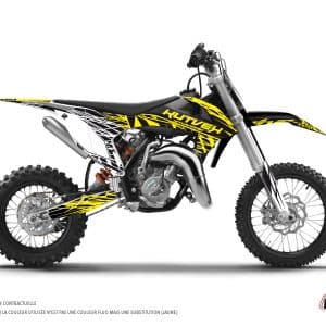 Kit Deco Moto Cross Eraser Fluo KTM 50 SX Jaune 2009-2015