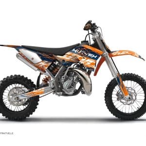 Kit Deco Moto Cross Eraser KTM 50 SX Bleu Orange 2009-2015