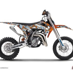 Kit Deco Moto Cross Freegun Eyed KTM 50 SX Orange 2009-2015