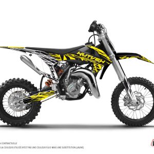 Kit Deco Moto Cross Eraser Fluo KTM 65 SX Jaune 2019-2023