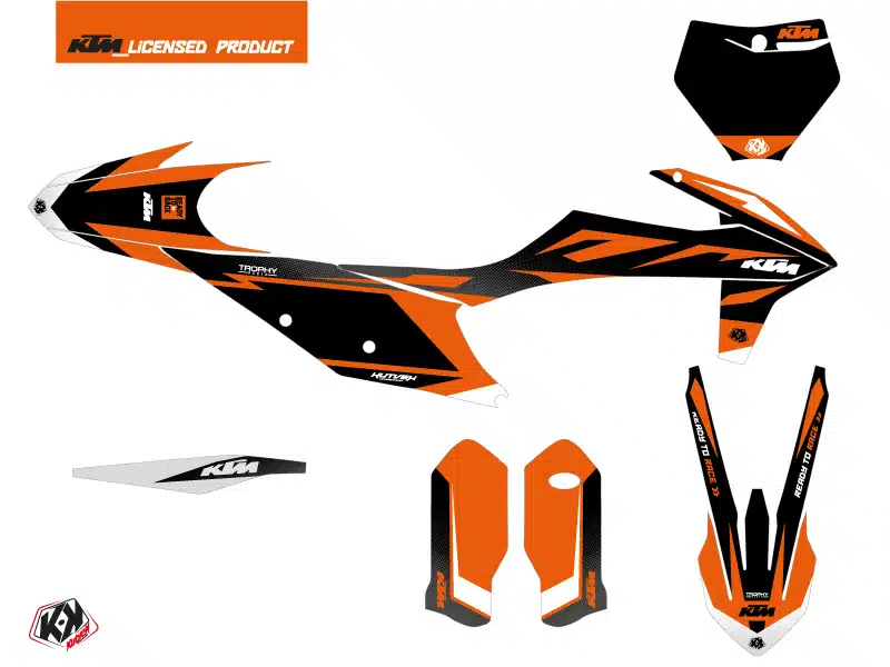 Kit Deco Moto Cross Trophy KTM 125 SX Noir Orange 2005-2006 – Image 2