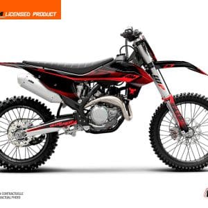 Kit Deco Moto Cross Replica Thomas Corsi KTM 125 SX Noir Rouge 2007