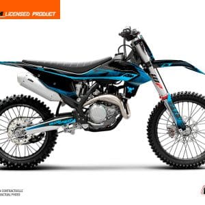 Kit Deco Moto Cross Replica Thomas Corsi KTM 150 SX Noir Bleu 2013-2014