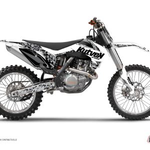 Kit Deco Moto Cross Predator KTM 250 SX Blanc 2005-2006