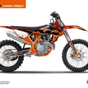 Kit Deco Moto Cross Retro KTM 250 SX Orange 2013-2014