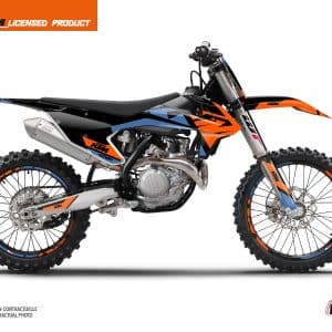 Kit Deco Moto Cross Skyline KTM 250 SXF Bleu 2006
