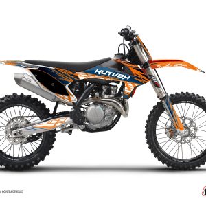 Kit Deco Moto Cross Eraser KTM 250 SXF Bleu Orange 2008-2010