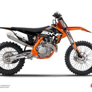 Kit Deco Moto Cross Halftone KTM 450 SXF Noir Orange 2015