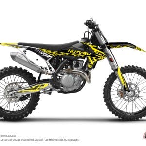 Kit Deco Moto Cross Eraser Fluo KTM 450 SXF Jaune 2015