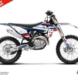 Kit Deco Moto Cross Patriot KTM 450 SXF Bleu 2015