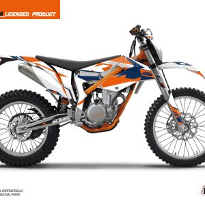 Kit Deco Moto Cross Gravity KTM 350 FREERIDE Bleu 2012-2015