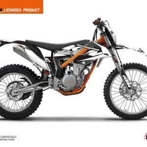Kit Deco Moto Cross Reflex KTM 350 FREERIDE Blanc 2012-2015