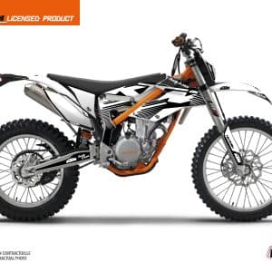 Kit Deco Moto Cross Retro KTM 350 FREERIDE Noir 2012-2015