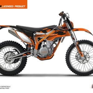 Kit Deco Moto Cross Retro KTM 350 FREERIDE Orange 2012-2015