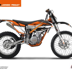 Kit Deco Moto Cross Rift KTM 350 FREERIDE Noir Orange 2012-2015