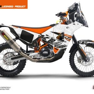 Kit Deco Motocross Gear KTM 450 Rally Blanc 2019-2022