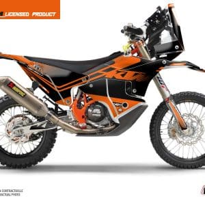 Kit Deco Motocross Raster KTM 450 Rally Noir Orange 2019-2022