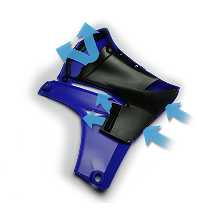 Ecope de radiateur Cycra Powerflow YAM 13 2010-2013 – Image 2