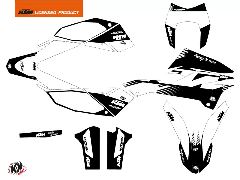 Kit Deco Moto Cross Retro KTM 690 ENDURO R Noir 2012-2016 – Image 2