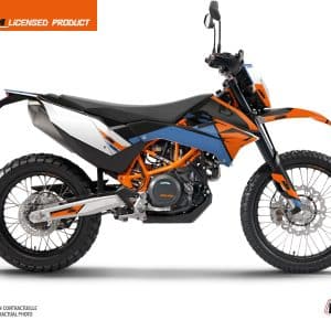 Kit Deco Moto Cross Skyline KTM 690 ENDURO R Bleu 2012-2016