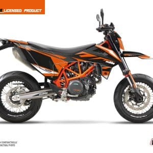 Kit Deco Moto Cross Trophy KTM 690 SMC R Noir Orange 2012-2013