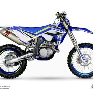 Kit Deco Moto Cross Stam Sherco SE / SEF Bleu