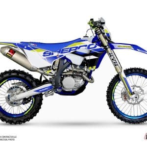 Kit Deco Moto Cross Aktiv Sherco SE / SEF Bleu