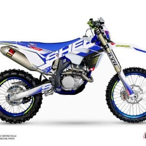 Kit Deco Moto Cross Fast Sherco SE / SEF Blanc